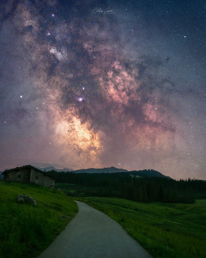 Where can I see the Milky Way in Austria?